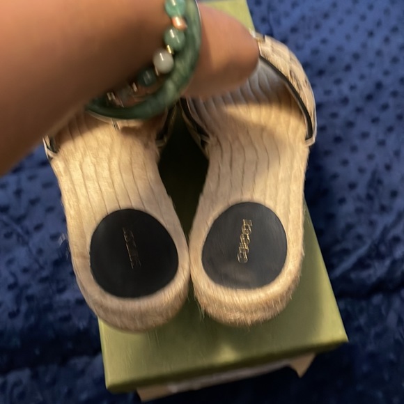 GG MATELASSÉ CANVAS ESPADRILLE SANDAL - Picture 8 of 10